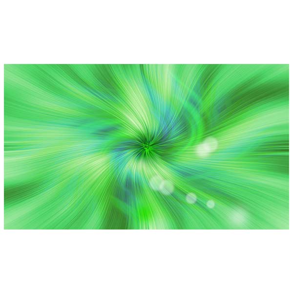 Green swirl and bokeh design 